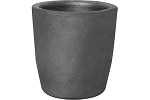 Molten Masters #10-10KG Premium Black Silicon Carbide Graphite Crucibles Cup Furnace Torch Melting Casting Refining for Aluminum, Gold, Silver, Copper, Brass Withstand 1800 ℃/3272℉