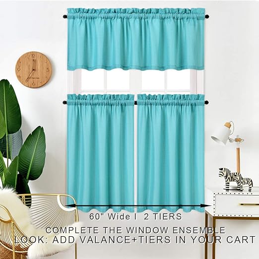 Amazon Com Idealhouse Window Curtains And Valance Set For