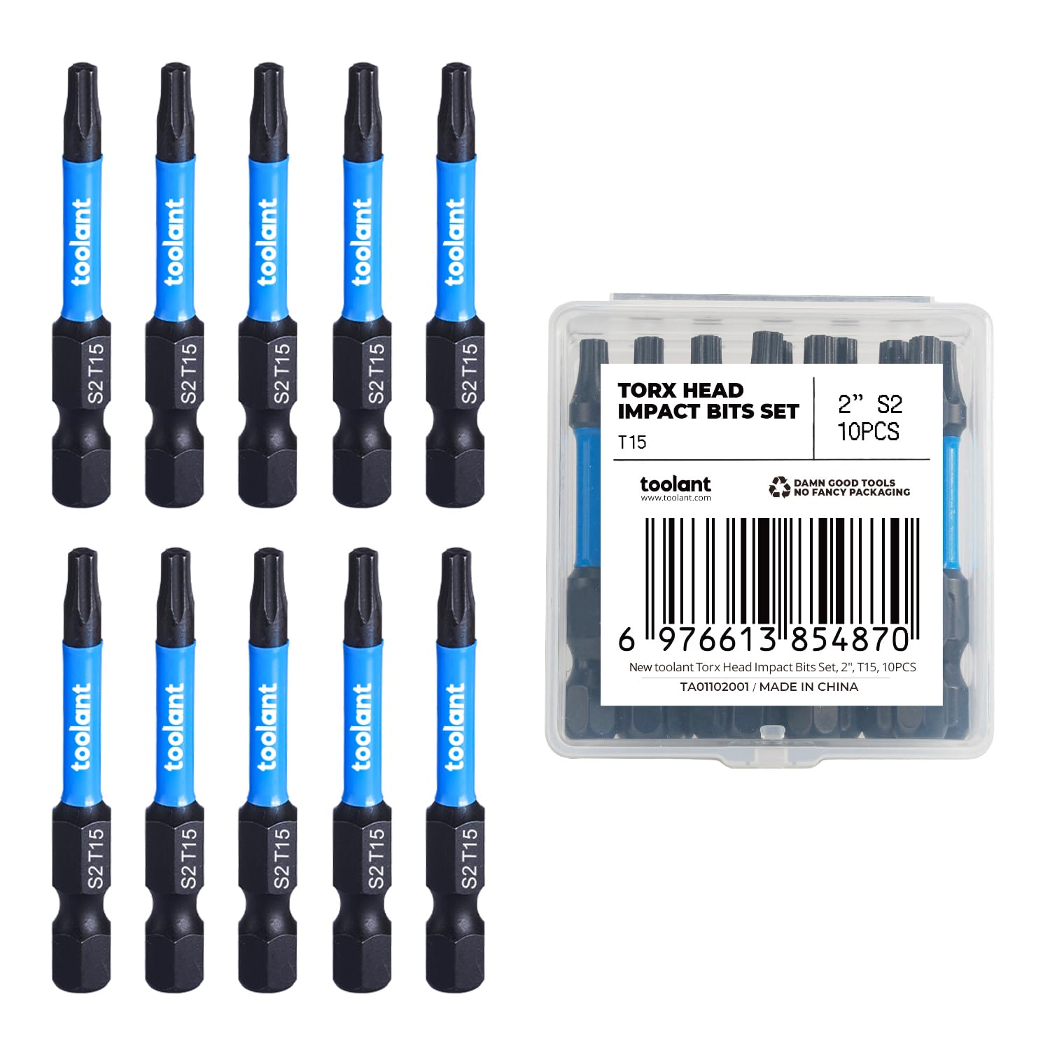toolant 2” Impact Torx Bits 10pack
