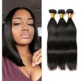 Huarisi 7a Brazilian Hair 3 Bundles Straight Wave 100 Human Hair