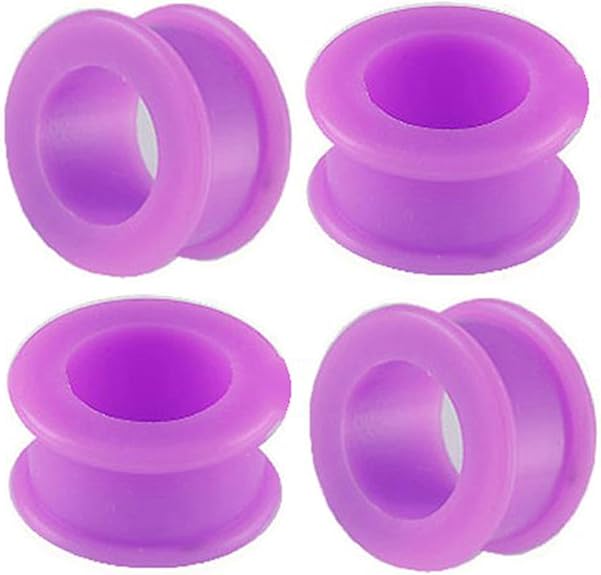 bodyjewellery 11/16 Gauge 18mm Purple Double Flare Tunnels Ear Plugs SI01 Wholesale