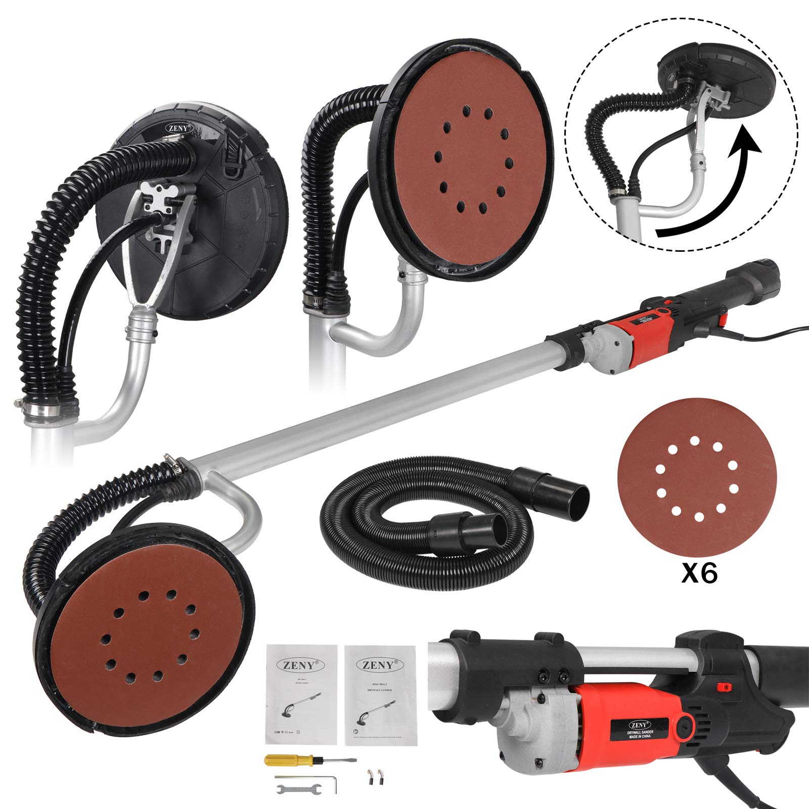 Handheld Sanders Drywall Sander 7501,600 OPM 7 Amp Details about