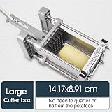 Sopito Professional Potato Cutter Stainless Steel with 1/2in & 3/8in Blades view 4