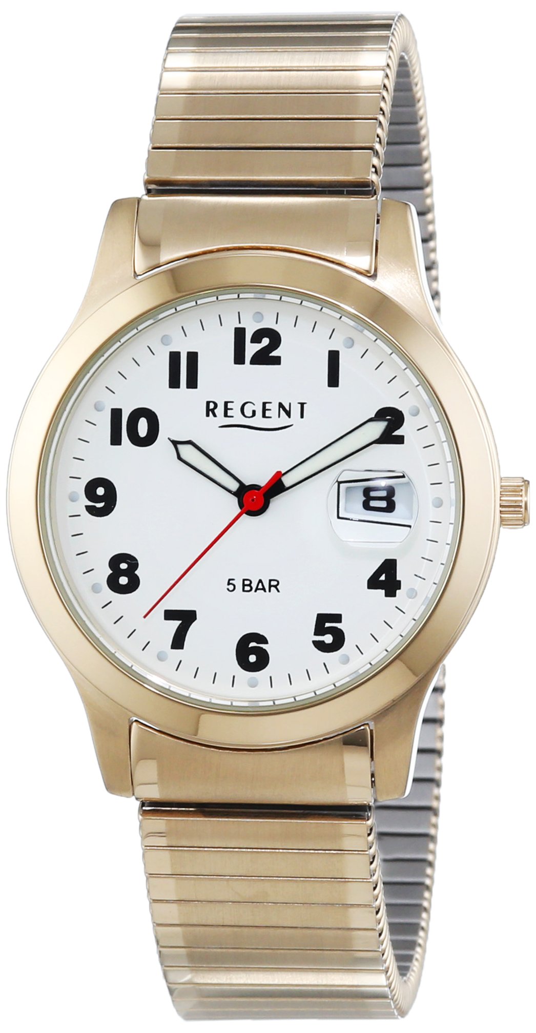 REGENT Men's Watch XL Analogue Quartz Stainless Steel Coated 11300026