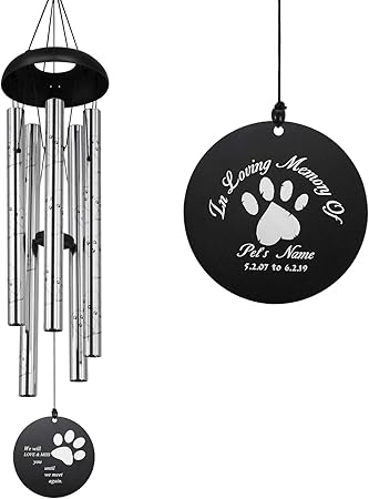 dog memorial wind chime