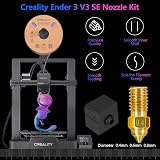 Creality Ender-3 V3 SE Nozzle Kit 0.4mm 0.6mm 0.8mm + 2 Silicone Socks view 2
