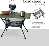 OneTigris Dipper Camping Table Lightweight Folding Table with Mesh Storage 66lb view 4