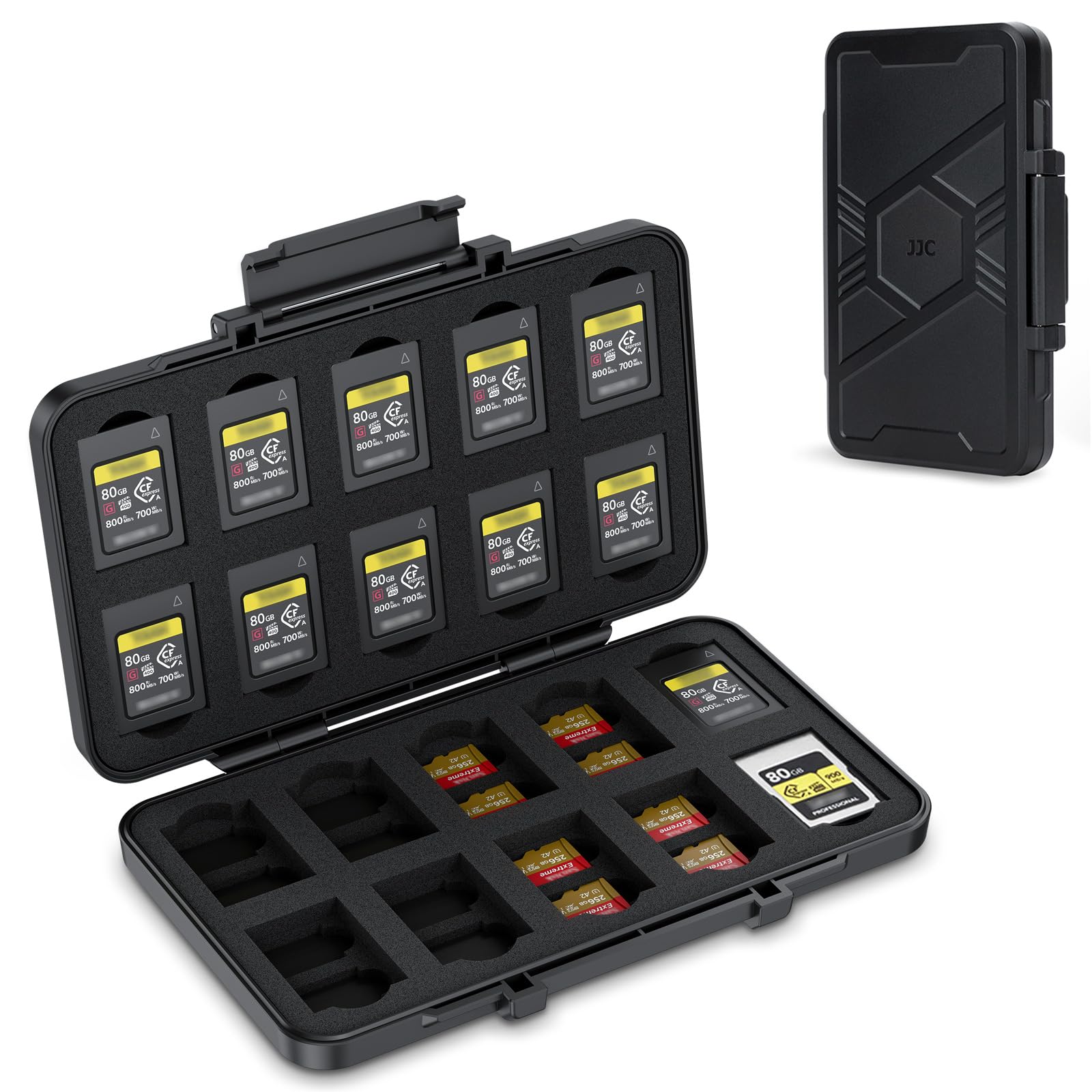 Photo 1 of [Large Capacity] CFexpress Type A Card Case Storage, 60 Slots Memory Card Organizer Holder Box for 40 TF Micro SD & 20 CFexpress Type-A Cards, for Sony A7RV A7SIII A7IV A7R5 A1 A9M3 FX3 FX6 FX30