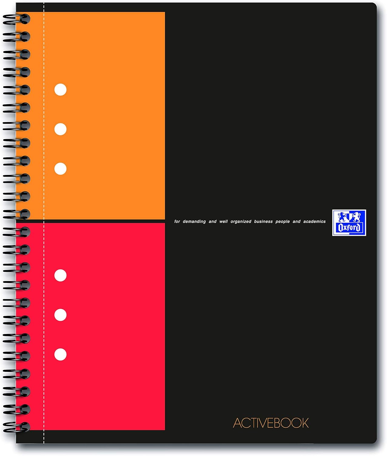 Oxford International Activebook Chequered A5 5 Stück Orange
