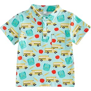 Toddler Baby Boy Preschool Clothes First Day of School T-Shirt Pre K Short Sleeve Shirt Back to School Outfit