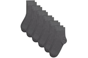 SIPCOLOR Combed Cotton Kids Crew Socks School Dress Quarter Uniform Stretchy Socks for Boys Girls