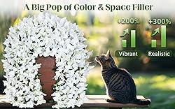 Siyaluens 2 Pcs UV Resistant Artificial Flowers for