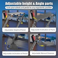 Grefinity Racing Wheel Stand，Height Adjustable