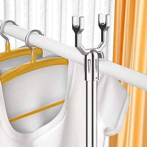 Long Reach Stick Closet Pole with Hook 63