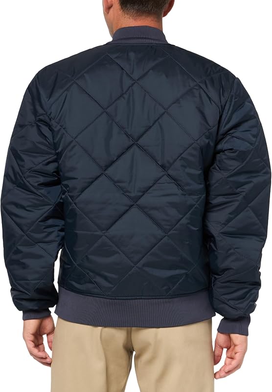 Veste matelassée diamant pour homme, bleu marine foncé, X-Large