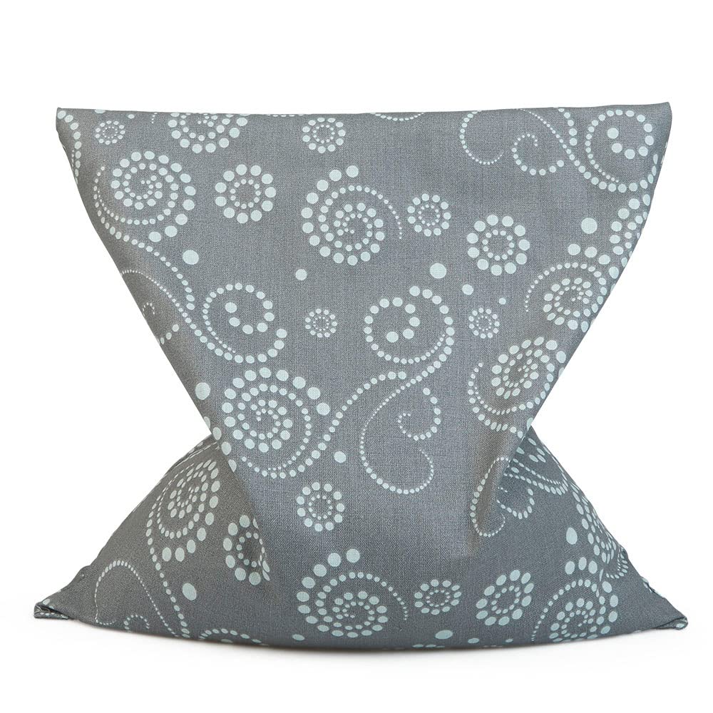 GRÜNSPECHT Naturprodukte 668-V1 Organic Rapeseed Cushion 22 x 24 cm Grey Mint Grey