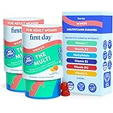 FIRST DAY Multivitamin for Women - Daily Womens Multivitamin Gummies - Vitamin A C D E B12, Magnesium, Zinc, Biotin – Vegan, Gluten Free Womens Vitamins - Hair Growth, Skin, Energy – 60 Day Supply
