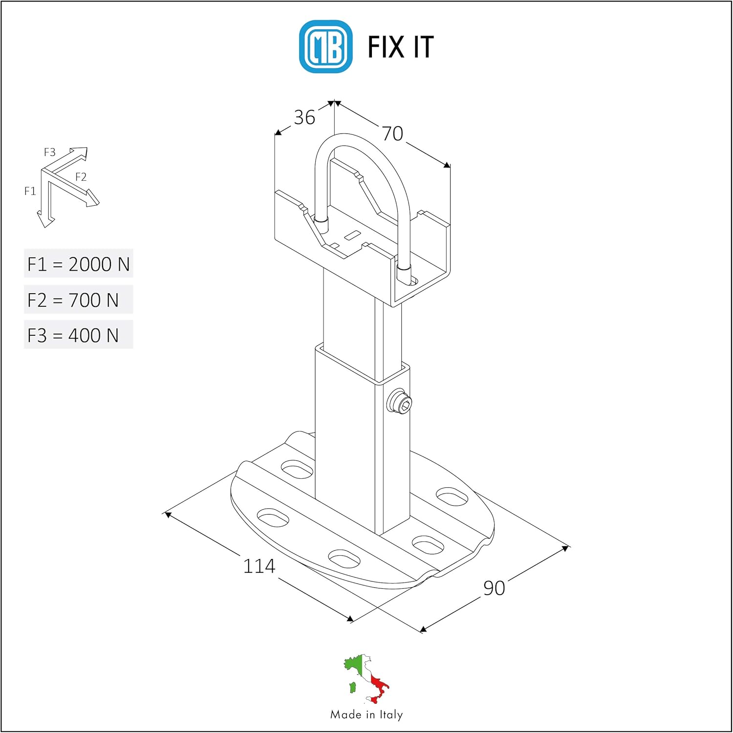Pair of Floor Brackets for Aluminium radiators with a Load Capacity of up to 200 kg per Attachment - Image 3