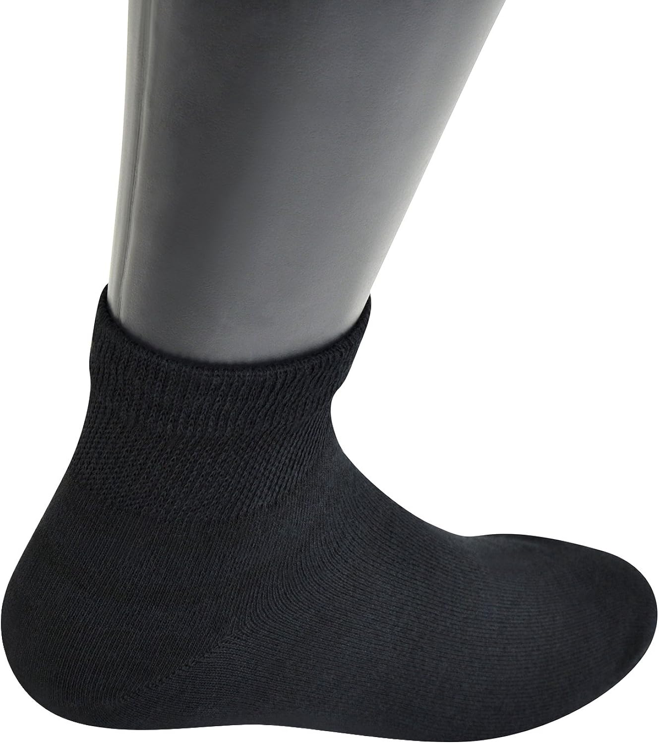 Yomandamor Mens Coolmax Ankle Wide Stretched Diabetic Socks with Seamless Toe,5 Pairs: Clothing