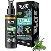 Elite Sportz Shoe Deodorizer (800+ Sprays) - Foot Spray and Shoe Odor Eliminator - No More Smelly Shoes or Stinky Feet with our Peppermint Shoe Freshener - Small Gift for Men & Women