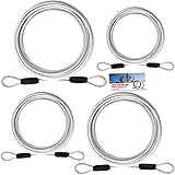 VIVBOO 4FT/6FT/10FT/15FT Cable Locks with