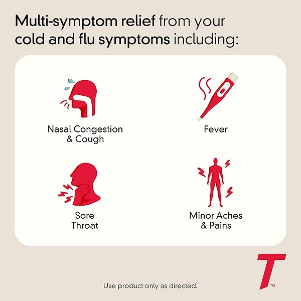 TYLENOL COLD + FLU SEVERE MEDICINE CAPLETS FOR FEVER, PAIN, COUGH & CONGESTION, 24 CT.