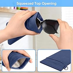 FINTIE Double Eyeglasses Pouch with Carrying