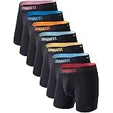 Separatec Dual Pouch Mens Underwear Breathable Cooling Rayon Made from Bamboo Underwear Men, Boxer Briefs and Trunks 7 Pack