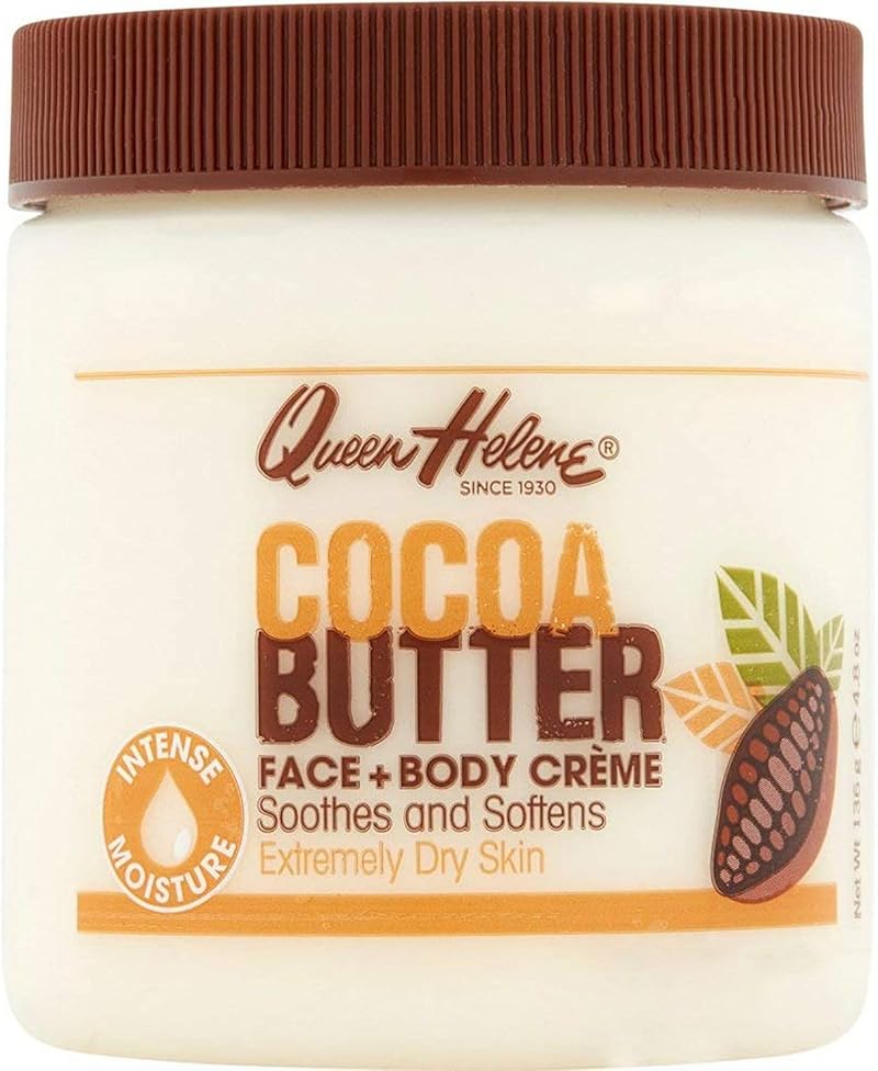 Queen Helene Cocoa Butter Creme 4.8 oz Moisturizer Face Cream Dry Skin Relief