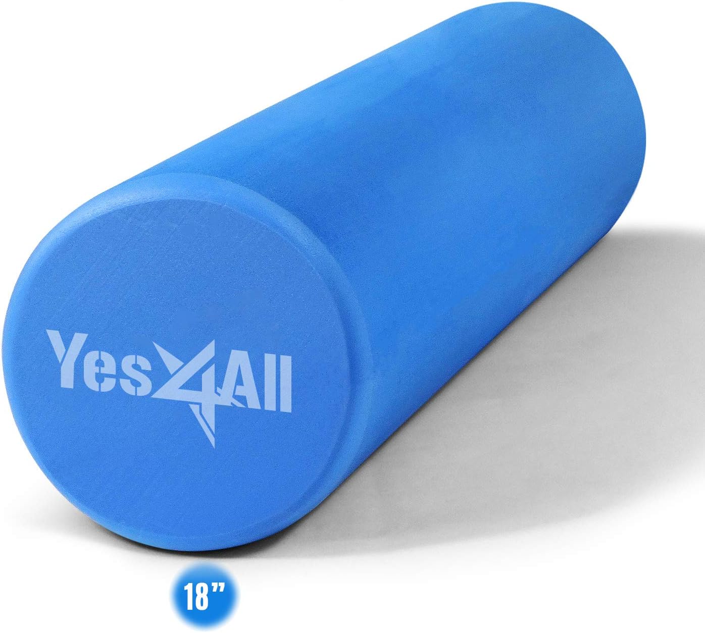 Yes4All 18 Inch EVA Foam Roller/Back Roller – High Density Foam Rollers, Foam Roller for Physical Therapy & Exercise (Blue) : Sports & Outdoors