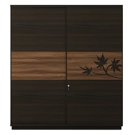 Spacewood Maple Slider Wardrobe Fumed Oak Amazon In Home Kitchen