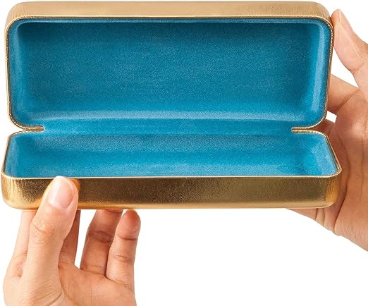 gold sunglasses case
