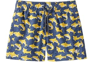 Angel season Boys Swim Trunks Toddler Kids Board Shorts with Compression Liner Quick Dry Little Boy Swimsuit Sizes 2-10t