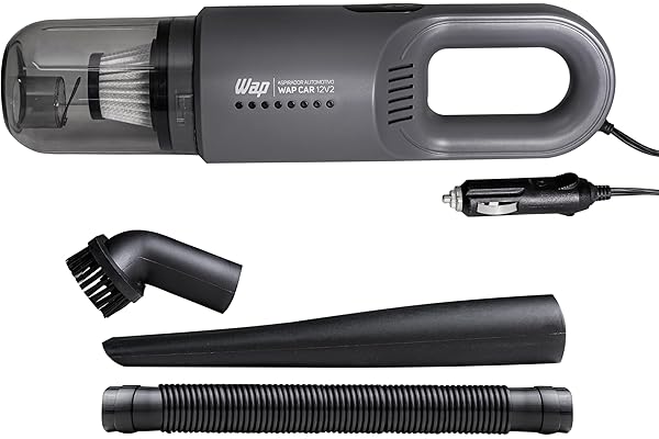 WAP Aspirador de Pó Automotivo CAR 12V2, Portátil, 420ml, com Recipiente Removível e Filtro Lavável, 180W 12VDC