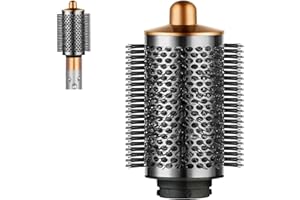 LIWOOWE Large Round Volumizing Brush Attachment for Dyson Airwrap, Large Round Brush Compatible with Dyson Airwrap for Fluff Up, Volumize and Styling Hair