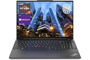 LENOVO ThinkPad E16 Gen 1 Business Laptop, 16" FHD+ Display, AMD Ryzen 7 7730U, 40GB RAM, 2TB SSD, Backlit Keyboard, Fingerprint Reader, HDMI, RJ-45, Wi-Fi 6, Windows 11 Pro, Black
