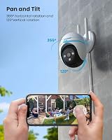 ieGeek 5MP Outdoor Security Camera 2.4/5G WiFi 360 PTZ 15M Color Night Vision view 4