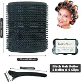 MIRZIAN Large Hair Rollers with Clips 66mm Jumbo Self Grip No Heat view 2