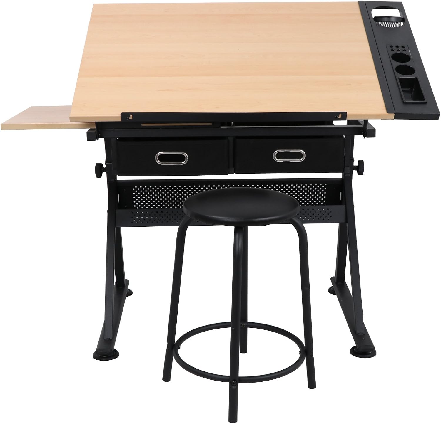 Amazon Com Jupiterforce Adjustable Drafting Table With Storage