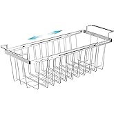 Orgneas Freezer Baskets for Chest Freezer Real Capacity Expandable | Stainless Steel Deep Freezer Organizer Bins Adjustable From 16.5" to 26.5" Wire Basket Storage with Hanging Handles