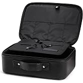 Hedume Hair Clipper Case, Hairdressing Tools Storage Carrying Case, Barber Tool Bag Barber Carrying Case 14" x 10'', Professional Hair Cutting Storage Organizer for Scissors, Barber Supplies