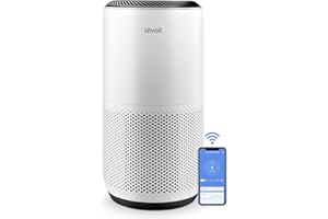LEVOIT Air Purifiers for Home Large Room Up to 1733 Ft² With HEPA Sleep Mode, AHAM VERIFIDE, Auto Mode, Air Quality Monitor, Smart WiFi, 3-in-1 Filter For Pet Allergy, Smoke, Dust, Core 400S-P, White