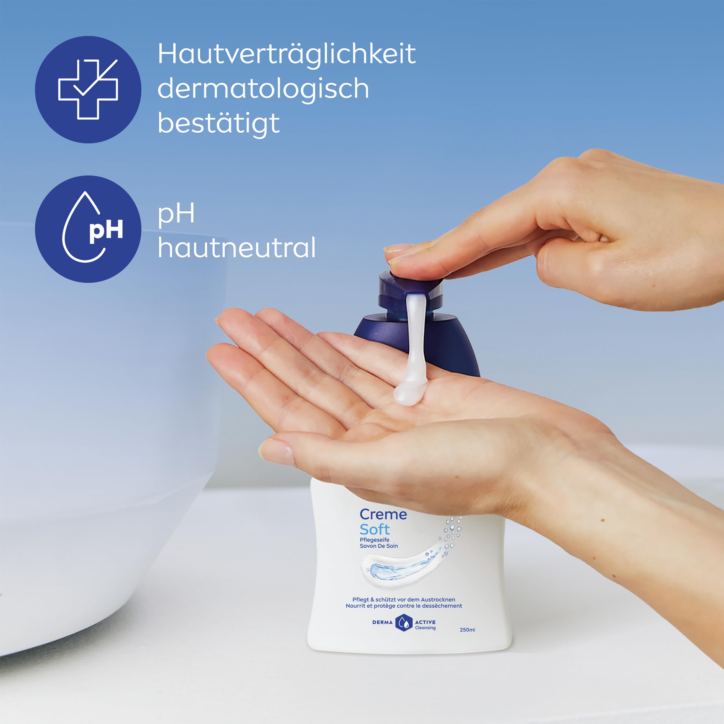 NIVEA Creme Soft Pflegeseife Nachfüllbeutel (500 ml), pflegende Handseife mit Mandel-Öl, mild duftende Flüssigseife zur sanften und hygienischen Reinigung 6