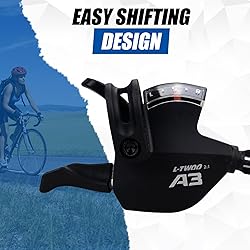 WEEROCK Bike Shifter Lever 24 Speeds 3x8 Thumb Gear