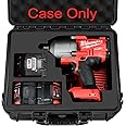 Case for Milwaukee M18 Impact and Torque Wrench - Waterproof Hard Tool Bo, Power Tool Combo Kit Bag for Milwaukee 2/1 3/4 3/8 Cordless Torque Wrenches/Battery/Charger (Case Only)