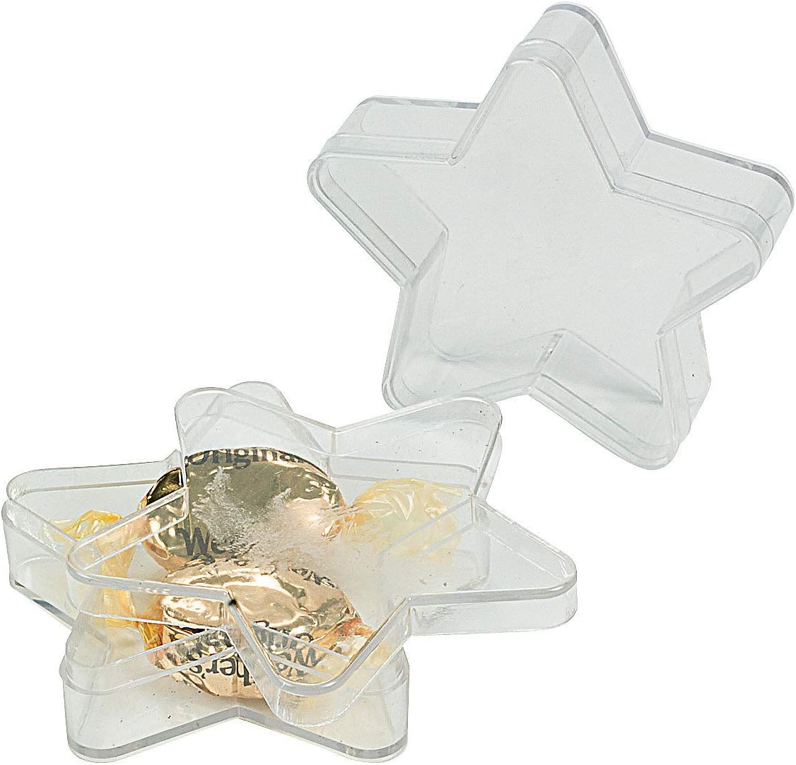 Fun ExpressStar Shaped Favor and Treat Containers - Set of 24 - Baby Shower and Party Supplies