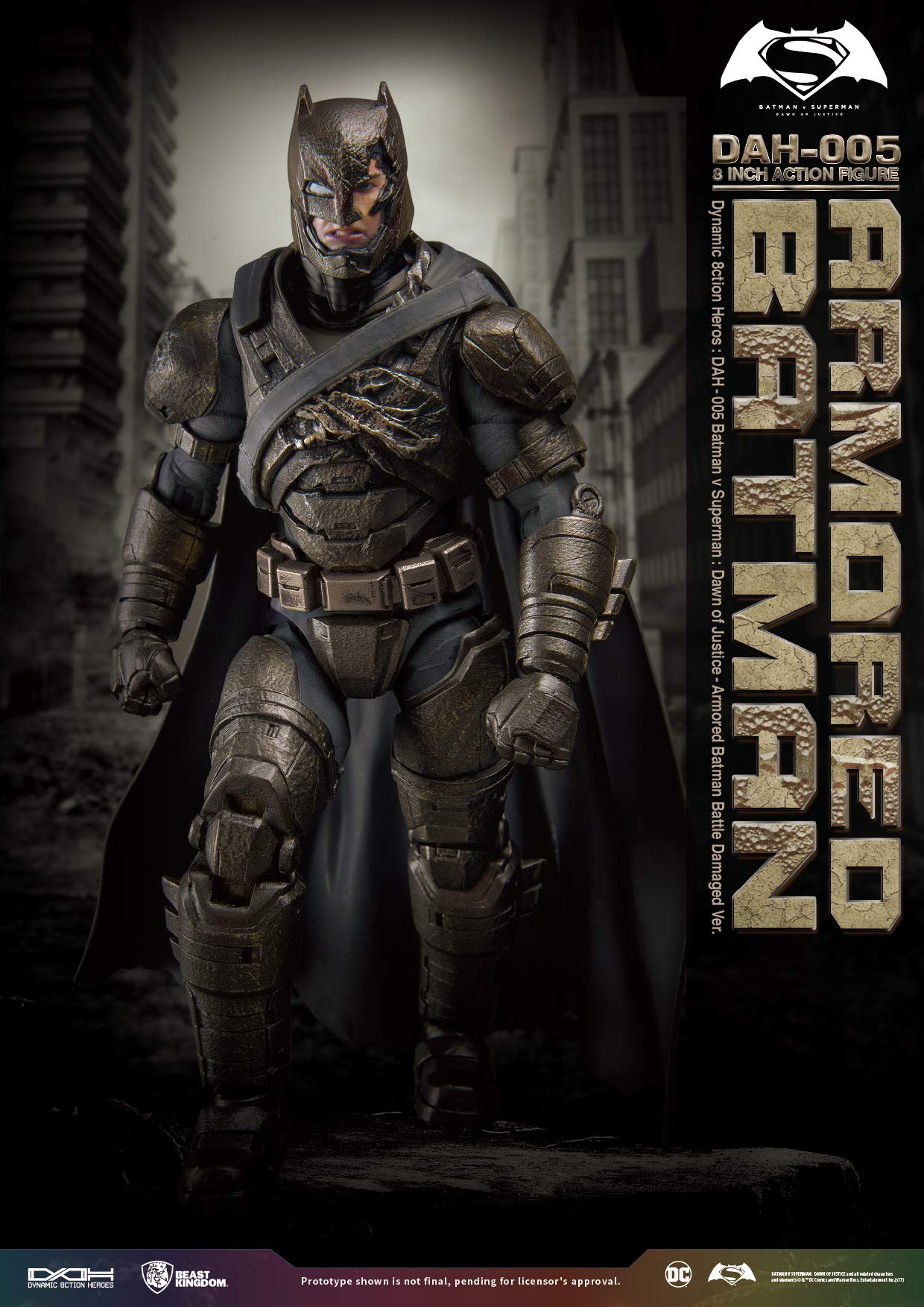 armored batman battle damaged version