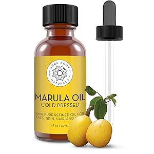 Pure Body Naturals Marula Facial Oil, 1 Fluid Ounce - Cold-pressed, Refined Luxury Beauty Oil for Face and Hair - Vegan, Gluten-free and 100% Natural