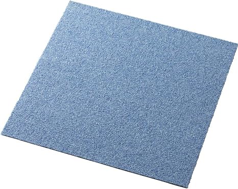 Amazon アイリスプラザ タイルカーペット 6畳 江戸間 63枚セット カーペット ジョイントマット ライトブルー 40 40 Tkp Nn40 パンチ タイルカーペット オンライン通販