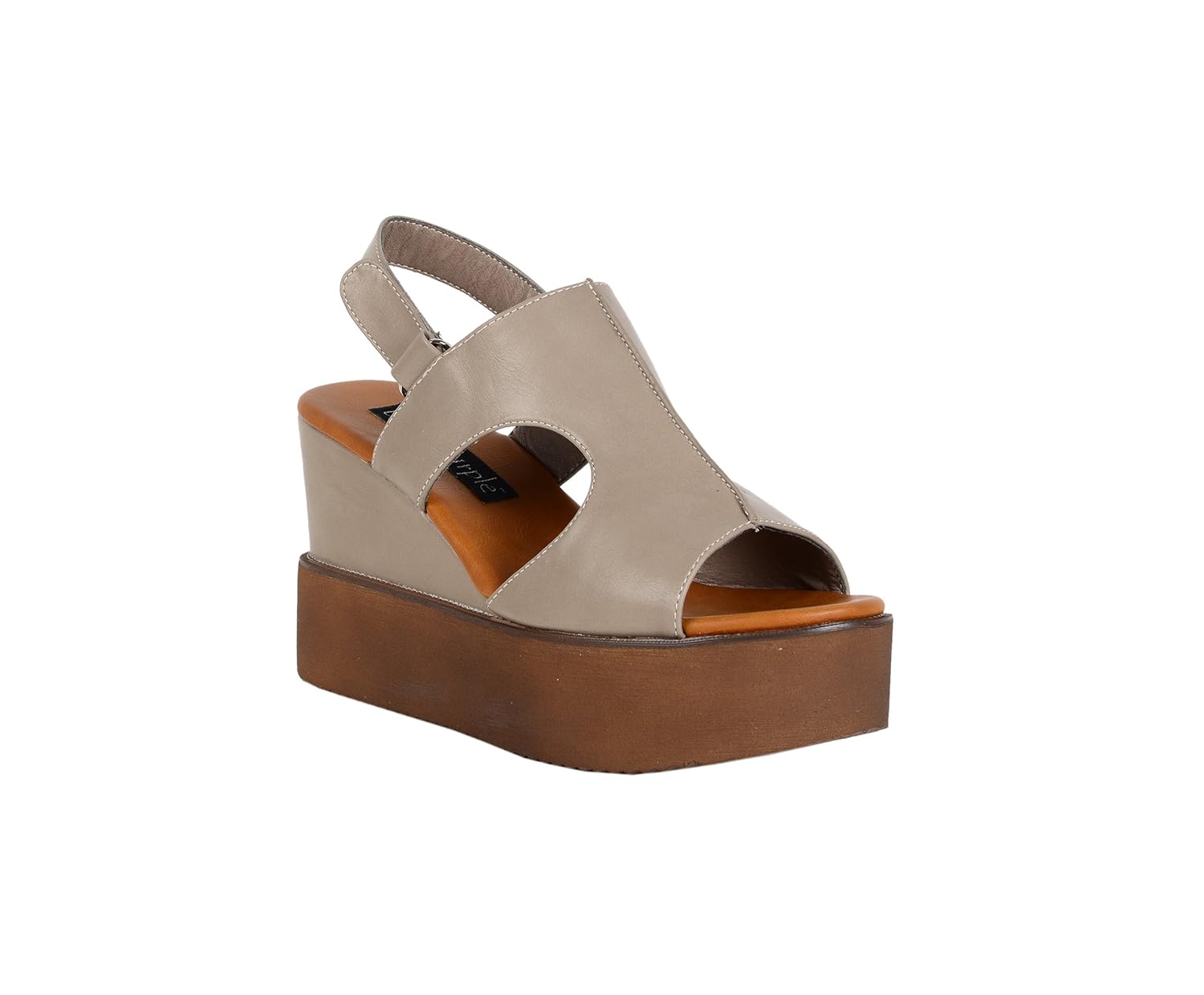 comfortable tan wedges